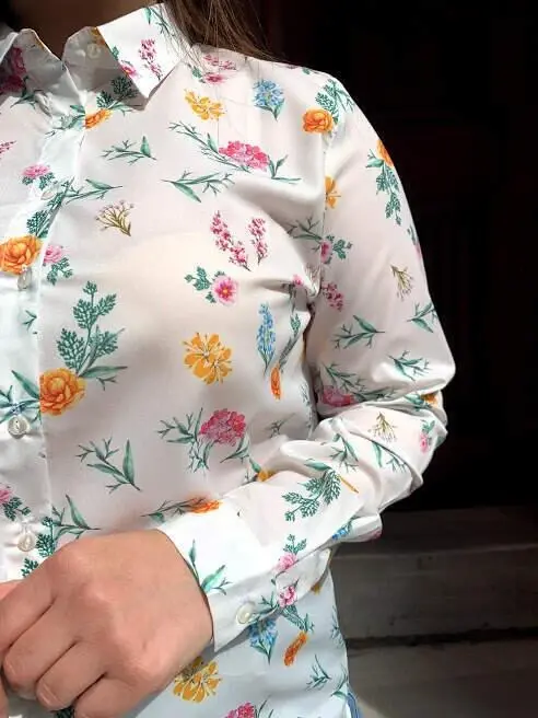 Floral Printed Shirt 70178 - 7