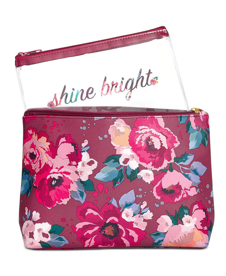 Floral Zip Pouch, Created for Modazone Floral Multi - 1