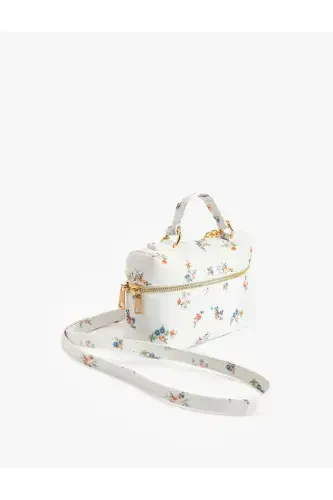 Floral Zippered Handle Strap Crossbody Bag - KOTON (1)