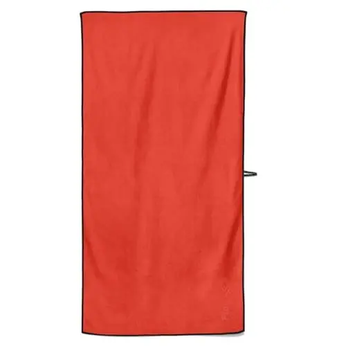 Flow Hydro Sport Towel - Microfiber Quick Dry Swimming Towels for Swim, Pool, Triathlon, and Other Water Sports in Medium, Large, Extra Large, and Hooded Sizes (Red, Large (60