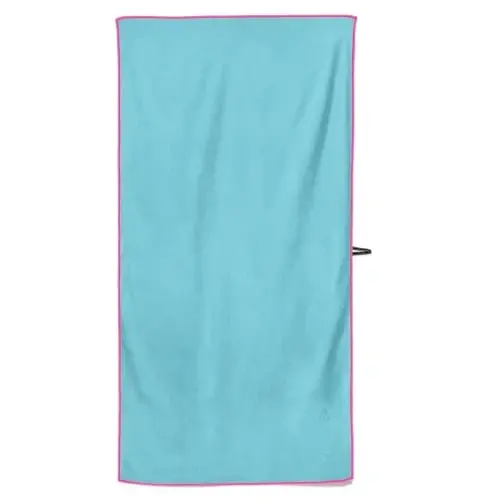 Flow Hydro Sport Towel - Microfiber Quick Dry Swimming Towels for Swim, Pool, Triathlon, and Other Water Sports in Medium, Large, Extra Large, and Hooded Sizes (Aqua, Medium (48