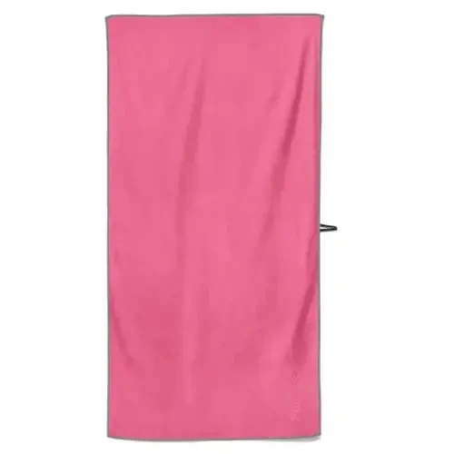 Flow Hydro Sport Towel - Microfiber Quick Dry Swimming Towels for Swim, Pool, Triathlon, and Other Water Sports in Medium, Large, Extra Large, and Hooded Sizes (Pink, Large (60