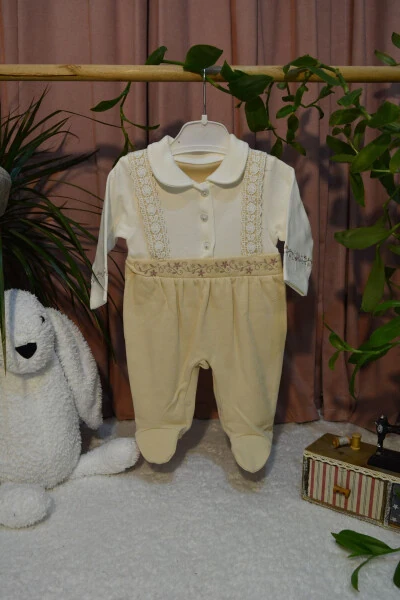 flower embroidered baby girl romper - NONO