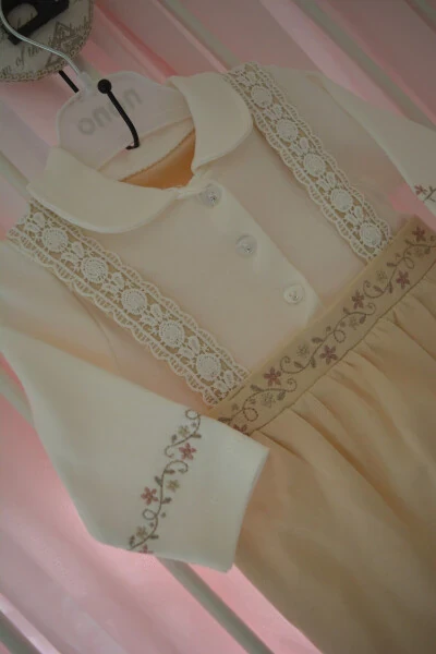 flower embroidered baby girl romper - NONO (1)