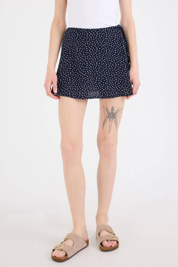 Flower Patterned Shorts Skirt E16227-s8 - 2