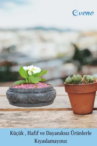 Flower Pot Large Flower Pot Flower Pot Large Size Flower Pot Living Room Flower Pot Model 5 Black Flower Pot-Black - 3