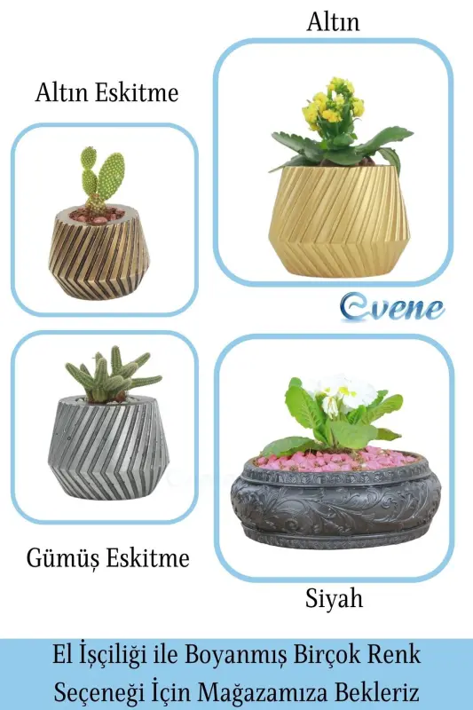 Flower Pot Large Flower Pot Flower Pot Large Size Flower Pot Living Room Flower Pot Model 5 Black Flower Pot-Black - 7