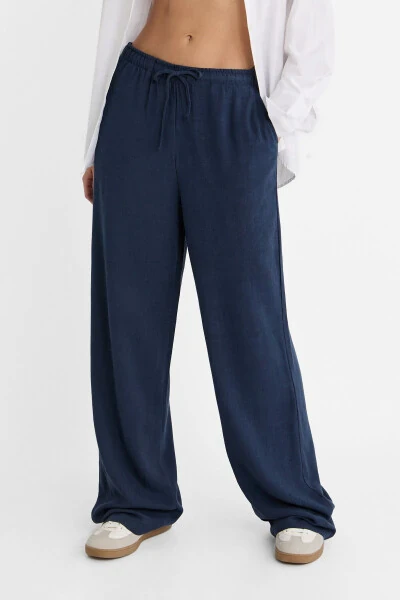 Flowy linen pants - STRADIVARIUS (1)