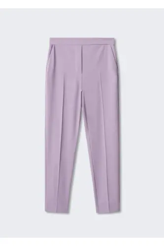 Flowy Suit Pants-Light/Pastel Purple - 1