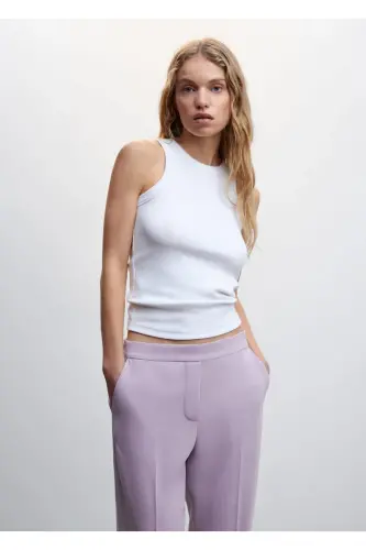 Flowy Suit Pants-Light/Pastel Purple - 7