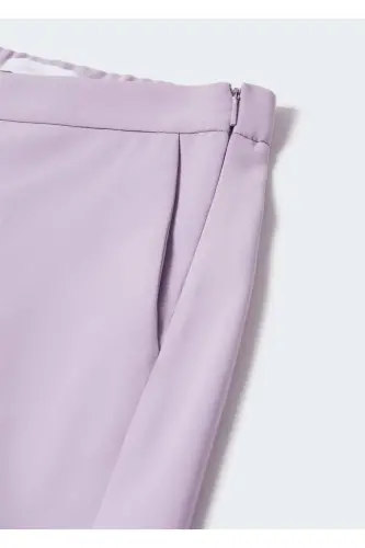 Flowy Suit Pants-Light/Pastel Purple - 8