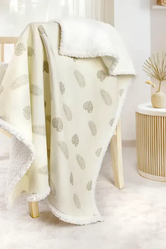 Fluffy Baby Blanket 80x100 Cm Melis Sheep Wool Blanket - 6