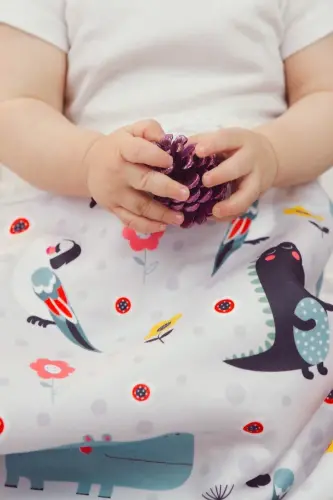 Fluffy Bebek Battaniyesi 80x100 Cm Animal Kundak Puset Çift Taraflı Koyun Tüyü Battaniye 100x80-Çok Renkli - 3