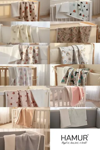 Fluffy Bebek Battaniyesi 80x100 Cm Elephant Kundak Puset Çift Taraflı Koyun Tüyü Battaniye 100x80-Beyaz - 5