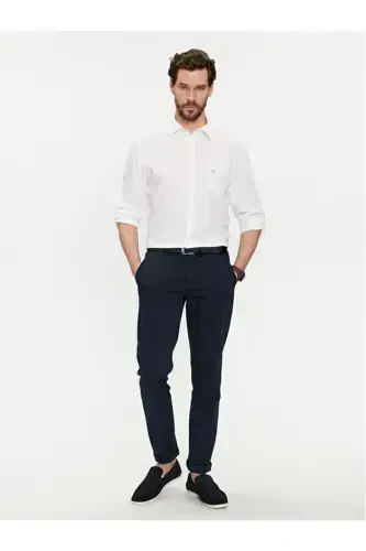 Fluid Men's Linen Blend Regular Fit Shirt - GUESS (1)