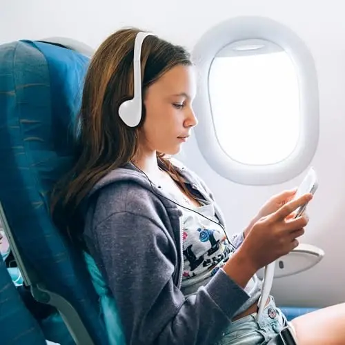 Flutesan 20 Pack Eshitish vositalari Sinf xonasi Maktab o'quvchilari Kutubxonalar uchun simli quloqchinlar Bosh quloqchinlar Sinf Bolalar O'smirlar O'g'il qizlar Kattalar uchun (Oq) - 6