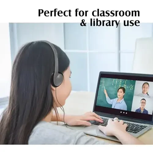 Flutesan 20 Pack Headphones Bulk for Classroom School Students Libraries Wired On Ear Headphones Over The Head Earphones for Class Children Teen Boys Girls Adults(Gray) - 2