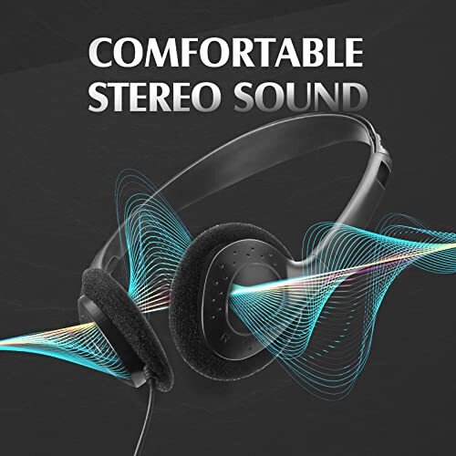 Flutesan 20 Pack Classroom Kids Headphones on Ear Headphones Over The Head Earphones for Student School Children Teen Boys Girls Adults, Black - 5