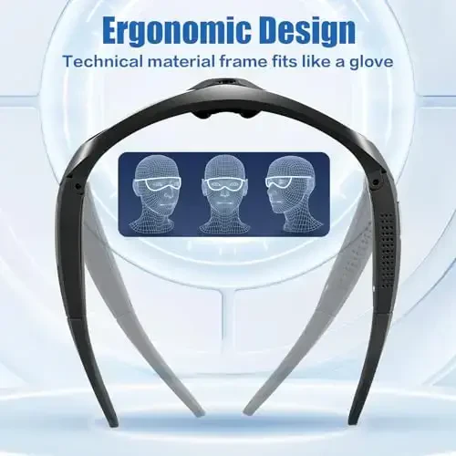 FlyGift 4K 2160P FHD Sports & Action Video Camera, UV400 himoya polarizatsiyalangan linzalari+Ochiq/yorqin sariq linzalari bo'lgan kamera ko'zoynaklari, ochiq sport turlari uchun (64GB TF karta ichida) - 5