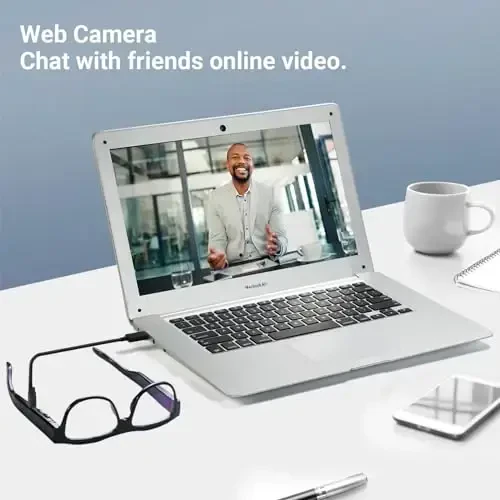 FNEWGK Camera Wearable Video Recording Glasses 1080p - Outdoor Sports Camera Glasses with 32GB Memory Card - 6