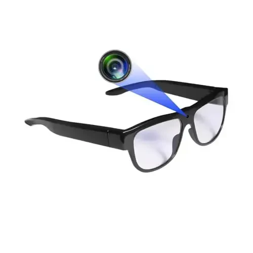 FNEWGK Camera Wearable Video Recording Glasses 1080p - Outdoor Sports Camera Glasses with 32GB Memory Card - 1