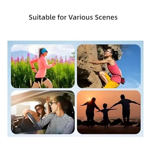 FNEWGK Camera Wearable Video Recording Glasses 1080p - Outdoor Sports Camera Glasses with 32GB Memory Card - 5