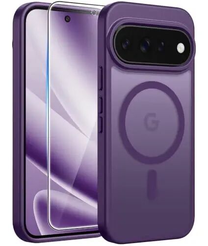 FNTCASE 11 Pro XL Kılıfı, Magsafe Uyumlu, Ekran Koruyuculu Mor | Yarı Saydam Mat Manyetik Arka Yüzey, 14FT Askeri Sınıf Düşme Koruması, Darbeye Dayanıklı Koruyucu Telefon Kapağı, Mor - 1