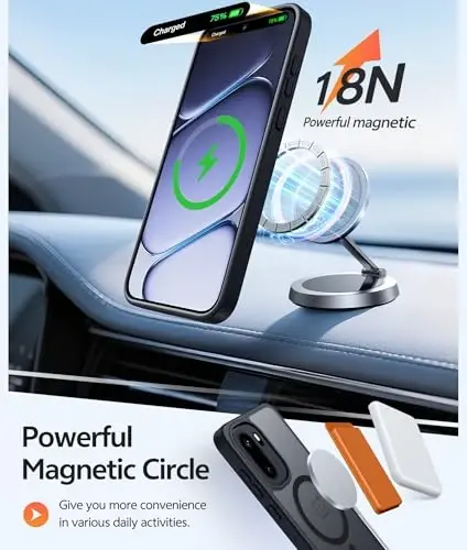 FNTCASE для чехла Oneplus 15R: Матовый полупрозрачный матовый тонкий ударопрочный чехол для мобильного телефона | Прочная защитная пленка для экрана | Защитные чехлы военного класса с защитой от падений, 6,83 дюйма - 3