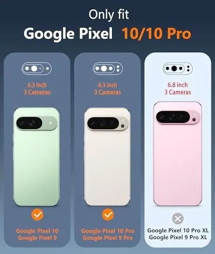 FNTCASE для Google Pixel 10: Чехол для Pixel 10 Pro Google 9/9 Pro Magnetic Clear Slim PhoneCase | Ударопрочный, защищающий от царапин, тонкий прозрачный хрустальный чехол для мобильного телефона (Прозрачный) - 2
