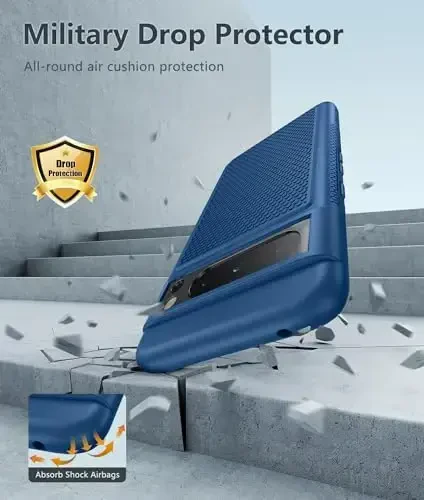 FNTCASE для Google Pixel 8-Pro: двухслойный противоударный защитный чехол для телефона | Нескользящая текстурированная задняя панель | Бампер военной защиты | Сверхпрочный прочный - 4