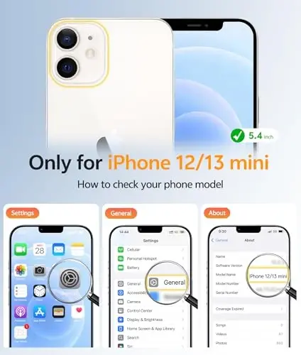 FNTCASE для iPhone 13 Mini: iPhone 12 Mini Магнитный матовый чехол военного класса с защитой от падений, полупрозрачный чехол для телефона - тонкий прочный противоударный бампер - 2
