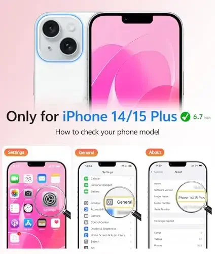 FNTCASE для iPhone 14 Plus: для iPhone 15 Plus магнитный матовый текстурированный военный класс защита от падения полупрозрачный чехол для телефона - тонкий противоударный защитный бампер - FNTCASE (1)