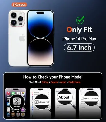 FNTCASE для iPhone 14 Pro-Max: прозрачные магнитные чехлы, совместимые с Magsafe, тонкие, не желтеющие, военная защита от падений, прочный защитный прозрачный чехол для телефона (D-зеленый) - 2