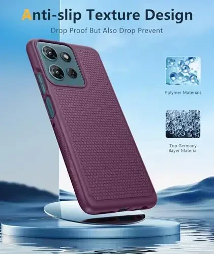 FNTCASE для Motorola Moto G-5G-2025: чехол Moto G Power 2025, двухслойный защитный прочный чехол для телефона, противоударный, прочный, с нескользящей текстурой - военный защитный бампер для Moto G 2025 - 5