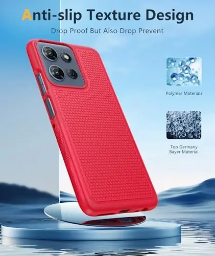 FNTCASE для Motorola Moto G-5G-2025: Moto G Power 2025, двухслойный защитный чехол для телефона, противоударный, прочный, с нескользящей текстурой - военный бампер для Moto G 2025 - 5