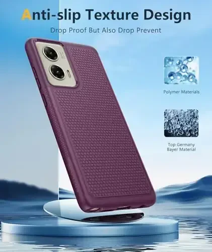 FNTCASE для Motorola Moto G-Stylus-5G-2024: двухслойный защитный чехол для телефона, противоударный, прочный, с нескользящей текстурированной задней панелью - военная защита, прочный бампер - 2024, 6.7 дюйма - 5