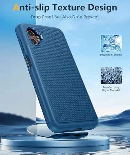 FNTCASE для XCover 7 Pro: XCover 6 Pro Samsung Galaxy Двухслойный противоударный защитный чехол для телефона повышенной прочности с нескользящей текстурированной задней панелью - защита от падения по военному стандарту (синий) - 1