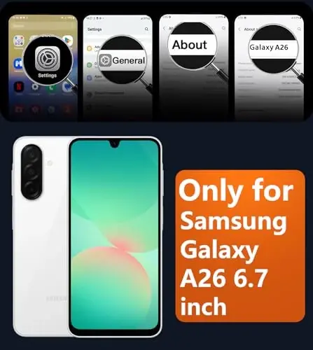 FNTCASE for Galaxy A26 5G Telefon G‘ilof Magnetik Mat Shaffof Harbiy Darajadagi Tomchidan Himoya Uyali Telefon Qopqog'i - Yupqa Mustahkam Chidamli Zarbaga chidamli Himoya Samsung A26 G'iloflari uchun - Ko'k - 2