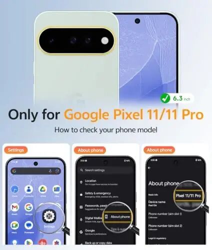 FNTCASE for Google Pixel 11 Pro / Pixel 11 Case, Fit for Magsafe | Screen Protector, Translucent Matte, Military Grade Drop Proof, Shockproof Protection Bumper, Protective Magnetic Phone Cover - FNTCASE (1)