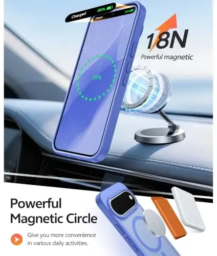 FNTCASE for Google Pixel 11 Pro / Pixel 11 Case, Fit for Magsafe | Screen Protector, Translucent Matte, Military Grade Drop Proof, Shockproof Protection Bumper, Protective Magnetic Phone Cover - 3