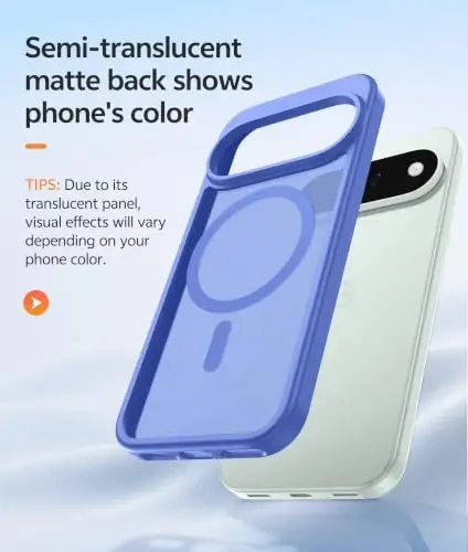 FNTCASE for Google Pixel 11 Pro / Pixel 11 Case, Fit for Magsafe | Screen Protector, Translucent Matte, Military Grade Drop Proof, Shockproof Protection Bumper, Protective Magnetic Phone Cover - 5