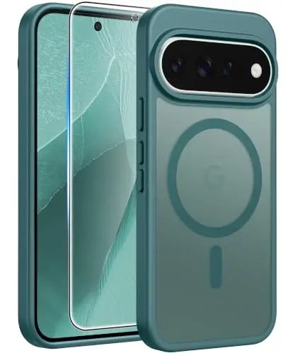 FNTCASE for Google Pixel 11 Pro / Pixel 11 Case, Fit for Magsafe | Screen Protector, Translucent Matte, Military Grade Drop Proof, Shockproof Protection Bumper, Protective Magnetic Phone Cover - 1