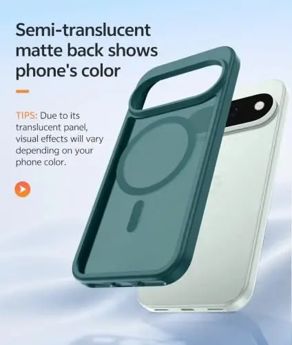 FNTCASE for Google Pixel 11 Pro / Pixel 11 Case, Fit for Magsafe | Screen Protector, Translucent Matte, Military Grade Drop Proof, Shockproof Protection Bumper, Protective Magnetic Phone Cover - 5
