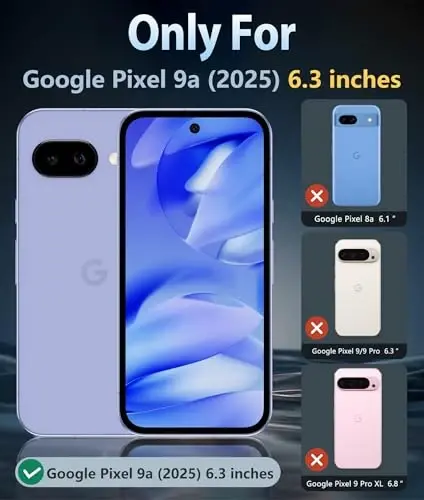 FNTCASE for Google Pixel 9a Case: Magnetic Military Grade Drop Protection Anti Yellowing Cell Phone Cover - Rugged Shockproof Protective Bumper Transparent Cases(Clear Magnetic) - FNTCASE (1)