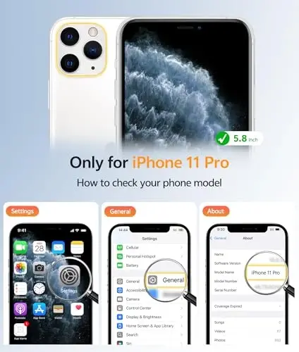 FNTCASE for iPhone 11 Pro Case: [Magsafe bilan mos keladi] Yarim shaffof matli magnitli telefon g‘ilofi - Harbiy darajadagi tushishdan himoya qiluvchi zarbga chidamli himoya g‘ilof iPhone 11Pro 2019 uchun - Och moviy - 2