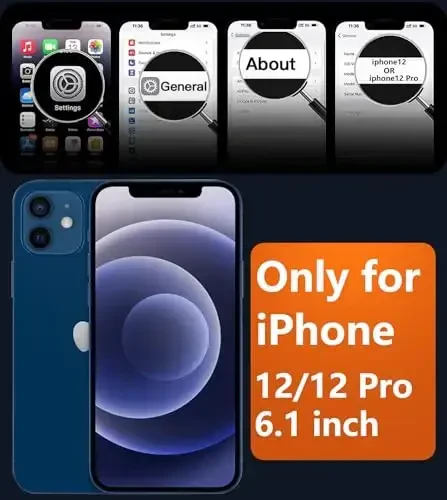 FNTCASE for iPhone 12 Phone Case: for iPhone 12 Pro Magnetic Matte Textured Military Grade Drop Protection Translucent Cell Cover - Slim Durable Shockproof Protective Bumper - 2