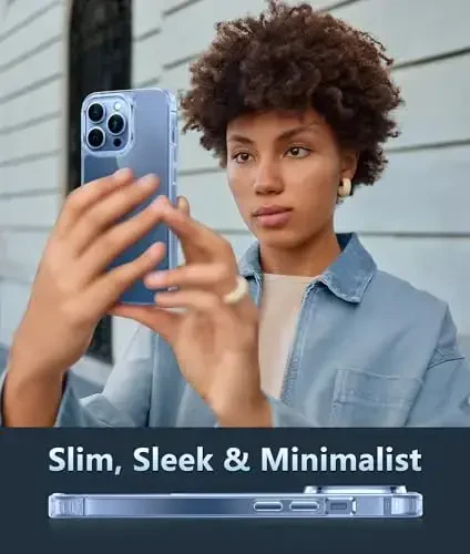 FNTCASE for iPhone 12 Pro-Max Case: Clear Phone Cases Compatible with Magsafe Slim Anti Yellowing Military Grade Drop Protection Rugged Shockproof Protective Transparent Cell Cover (B-Clear) - 6