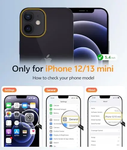 FNTCASE for iPhone 13 Mini Case: iPhone 12 Mini Magnetic Matte Military Grade Drop Protection Translucent Cell Phone Cover - Slim Rugged Durable Shockproof Bumper Case - FNTCASE (1)