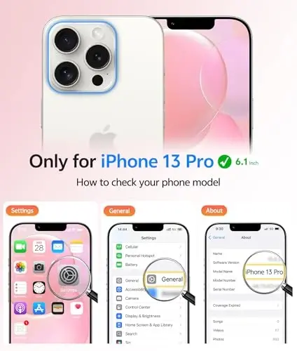 FNTCASE for iPhone 13 Pro Case: Magnetic Translucent Matte Slim Cases with [Tempered Glass Screen Protector] [Full Camera Protection] Military Grade Shockproof Protective Phone Cover(Light Pink) - FNTCASE (1)