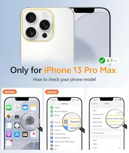 FNTCASE for iPhone 13 Pro Max Case: [Magsafe bilan mos keladi] Sarg‘ayishga qarshi shaffof magnit telefon g‘ilofi - 13 Pro Max 2021 uchun harbiy darajadagi zarbaga chidamli, tushishdan himoya qiluvchi - Shaffof - FNTCASE (1)